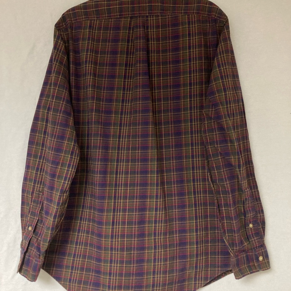 Ralph Lauren MEN’S Casual Button Down Shirt Sz Plaid Pony Embroidere - Picture 10 of 14